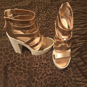 Chunky platform heels